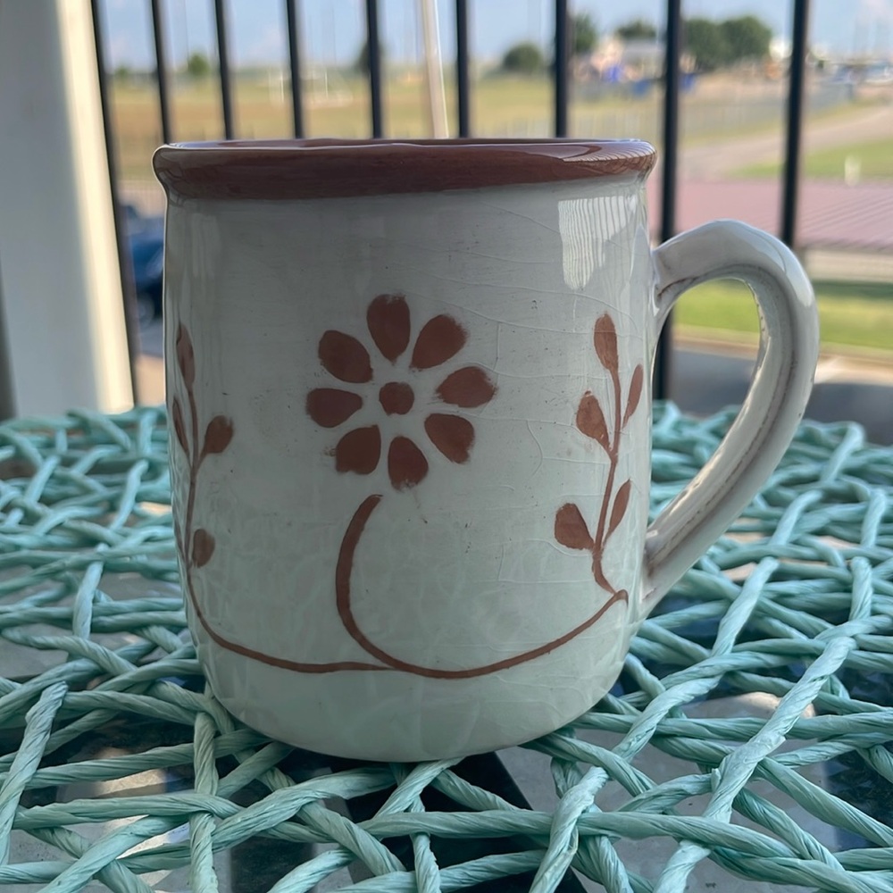 Atsonios Ceramics Flower Motif Mug